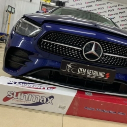 Оклейка полиуретановой пленкой sunmaxfilms Mercedes синий