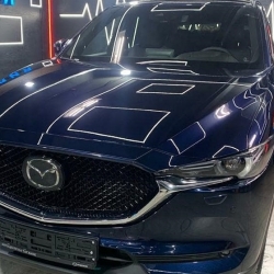 Оклейка полиуретановой пленкой sunmaxfilms Mazda синий