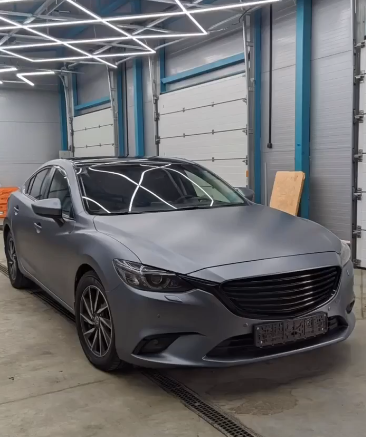 Оклейка Mazda 6 в Sunmax 24 Gray Matt PPF