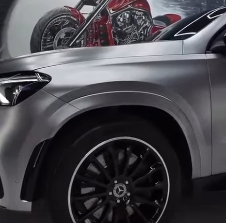 Оклейка Mercedes в Sunmax 527 Metallic Charcoal