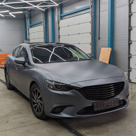 Оклейка Mazda 6 в Sunmax 24 Gray Matt PPF