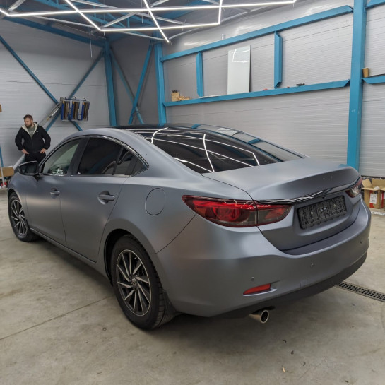 Оклейка Mazda 6 в Sunmax 24 Gray Matt PPF