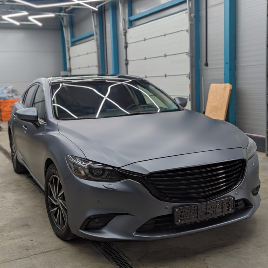 Оклейка Mazda 6 в Sunmax 24 Gray Matt PPF