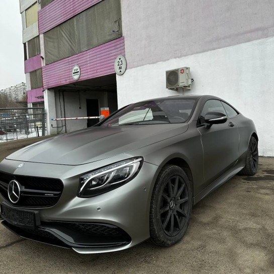 Оклейка MERSEDES BENZ S AMG COUPE в Sunmax #31 Mountain Green PPF