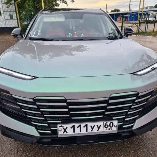  Оклейка Jetour Dashing в Sunmax 10 Lime Gray PPF