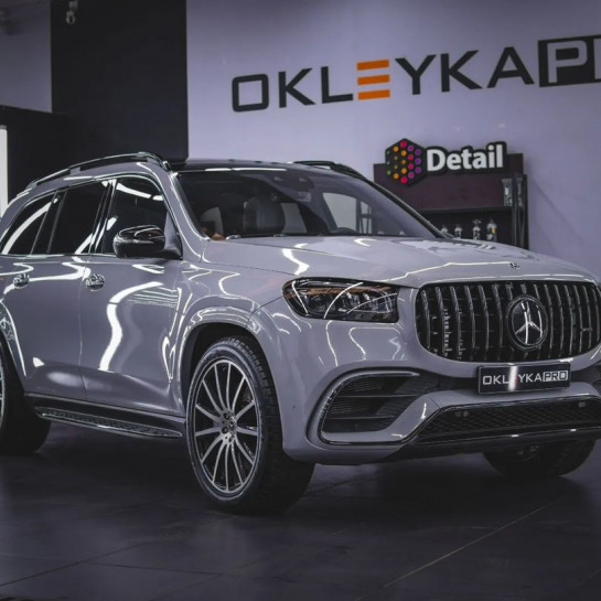 Оклейка Mercedes GLS в Sunmax Gloss Nardo Grey в МО