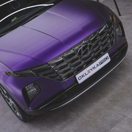 Оклейка Hyundai Tucson в Sunmax Satin Midnight Purple в Москве