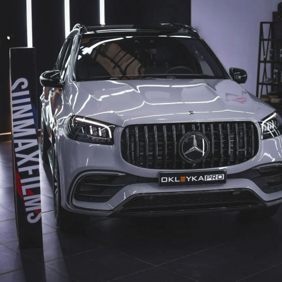 Оклейка Mercedes GLS в Sunmax Gloss Nardo Grey 281