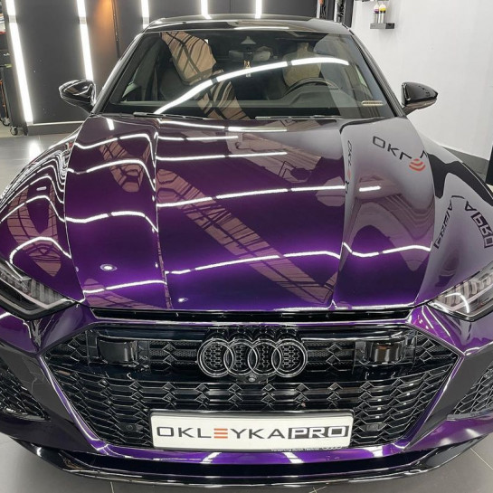 Оклейка Audi A7 в Sunmax Splendid Midnight Purple для авто