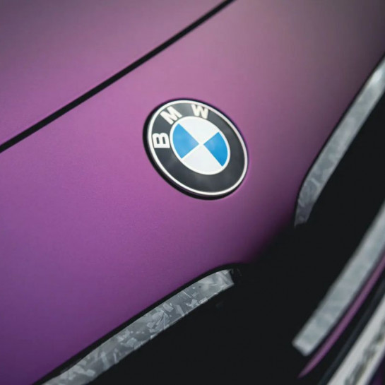 Оклейка BMW X2 в Sunmax Satin Midnight Purple по странам СНГ