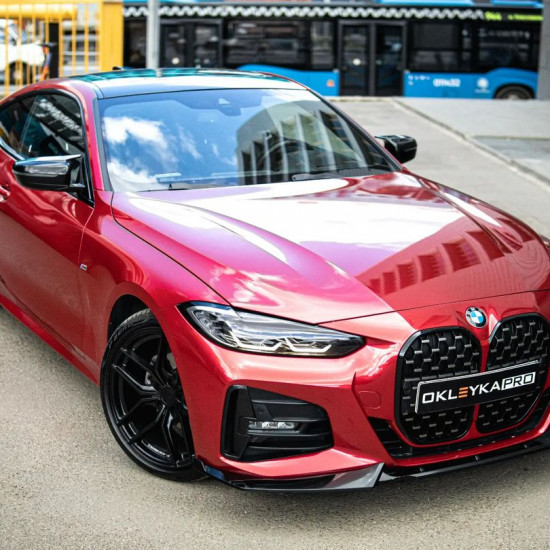 Оклейка BMW 4 в Sunmax 221 Color Gloss Metallic Soul Red