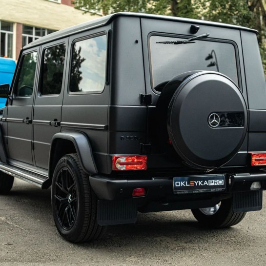 Оклейка Mercedes G в Sunmax Satin Chrome Black в Москве