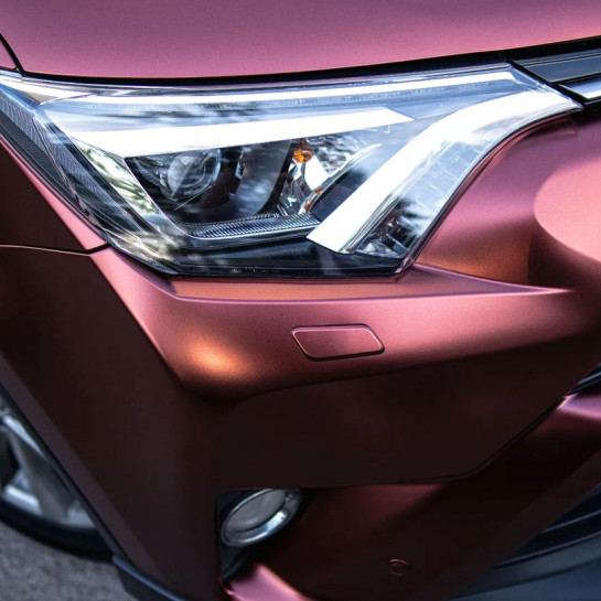 Оклейка Toyota RAV4 в Sunmax Matte Metallic Russet Red для авто винилом