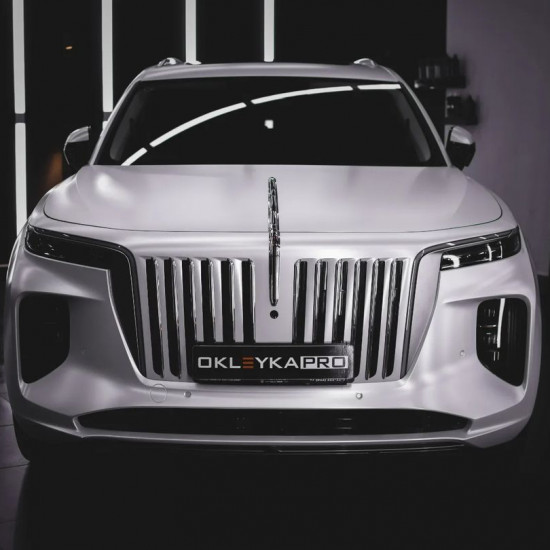 Оклейка Hongqi в Sunmax 501 Matte Metallic White