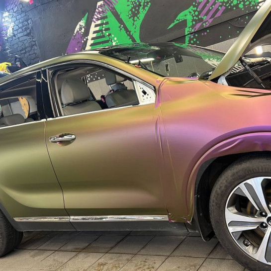 Оклейка Kia в Sunmax 33 Purple Haze Matt Color PPF