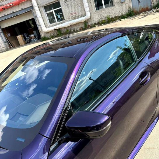 Оклейка BMW в Sunmax 20 Purple Pearl Color PPF