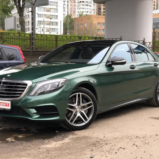 Оклейка Mercedes в Sunmax 2 Color PPF Shiny Green Pearl