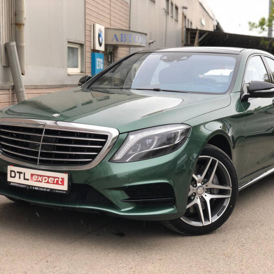 Оклейка Mercedes в Sunmax 2 Color PPF Shiny Green Pearl