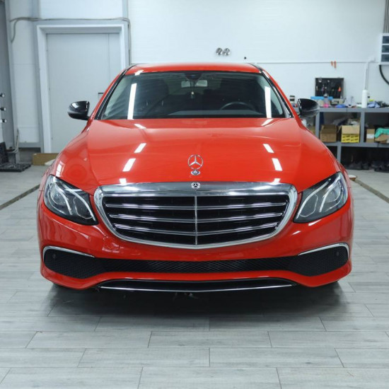 Оклейка Mercedes в Sunmax 1 Ferrari Red Gloss Color PPF 