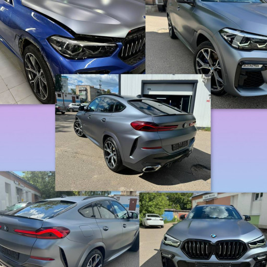 Оклейка BMW в Sunmax 24 Gray Matt Color PPF