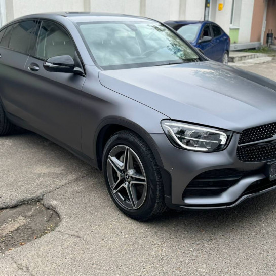 Оклейка Mercedes GLC в Sunmax 45 Gray Amg Matt Color PPF