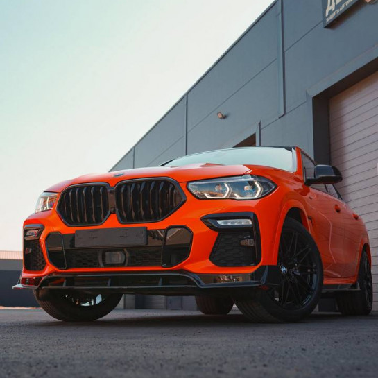 Оклейка BMW X6 в Sunmax 6 Lotus Orange Color PPF