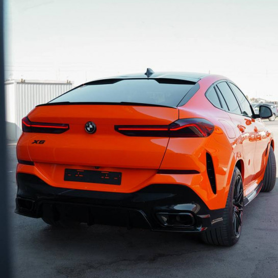 Оклейка BMW X6 в Sunmax 6 Lotus Orange Color PPF