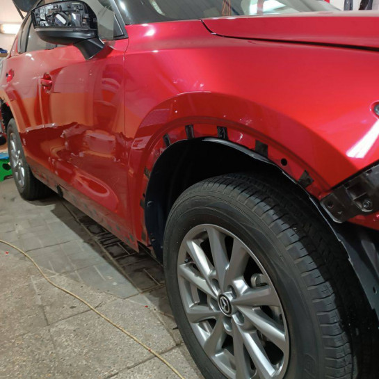 Оклейка Mazda в Sunmax 48 Metall Red Color PPF