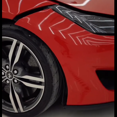 Оклейка Ferrari в Sunmax 1 Ferrari red Gloss PPF