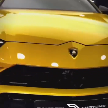 Оклейка Lamborghini в Sunmax 7 Maple yellow PPF