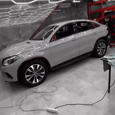 Оклейка Mercedes в Sunmax 13 Color PPF Volcano Gray Gloss
