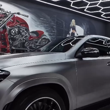 Оклейка Mercedes GLE в Sunmax 44 Metal Gray PPF