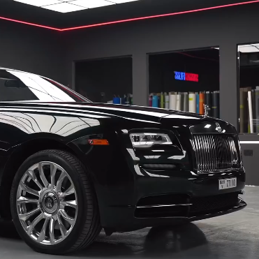 Оклейка Rolls Royce в Sunmax 4 Goodwood Green Pearl PPF