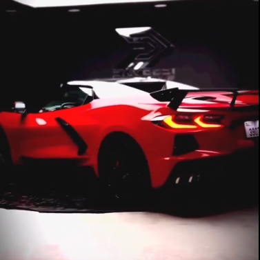 Оклейка Chevrolet Corvette в Sunmax 1 Ferrari Red Gloss Color PPF