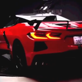 Оклейка Chevrolet Corvette в Sunmax 1 Ferrari Red Gloss Color PPF