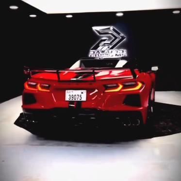 Оклейка Chevrolet Corvette в Sunmax 1 Ferrari Red Gloss Color PPF