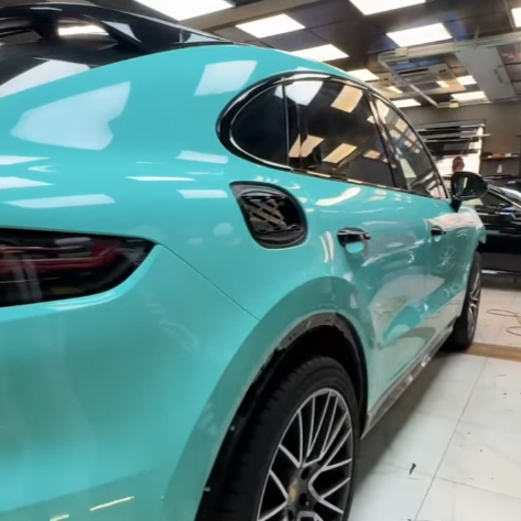 Оклейка Porsche Cayenne в Sunmax 12 Tiffany PPF