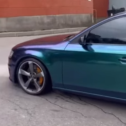 Оклейка Audi в Sunmax 29 Green Purple PPF