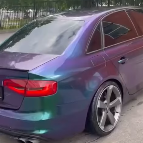 Оклейка Audi в Sunmax 29 Green Purple PPF