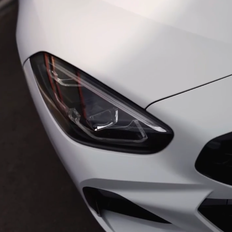 Оклейка BMW в цветной полиуретан Sunmax 36 Matt White Pearl
