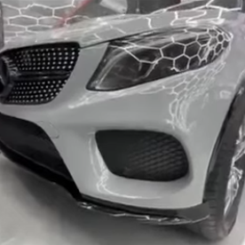 Оклейка Mercedes в цветную виниловую пленку Sunmax 281 Gloss Nardo Grey