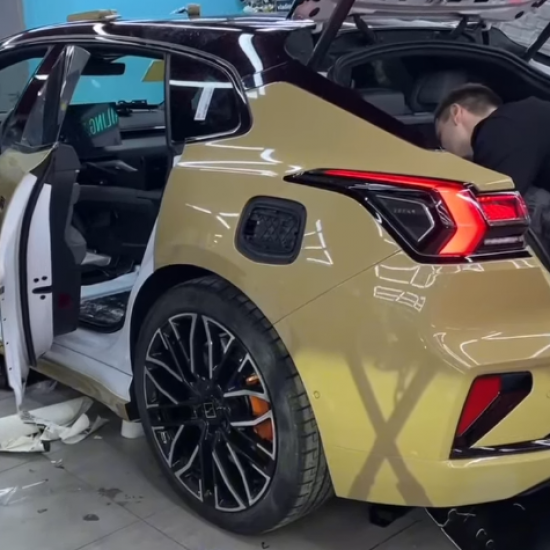 Оклейка Lixiang в Sunmax 58 Desert Yellow Color PPF