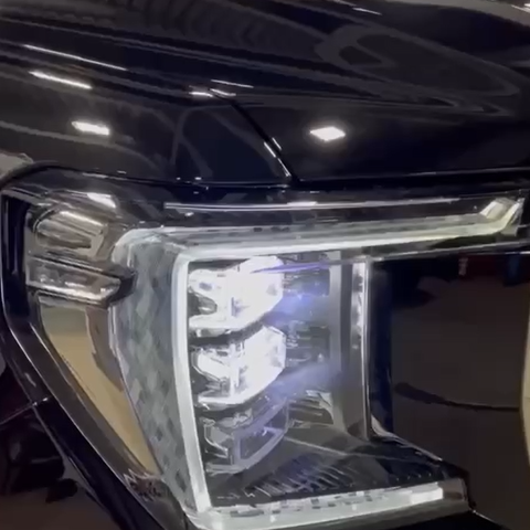 Оклейка капота и фар авто GMC защитным антигравийным полиуретаном Sunmax PPF