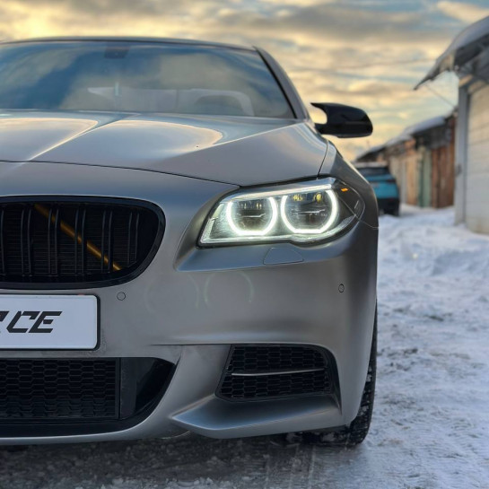 Оклейка BMW цветным защитным полиуретаном Sunmax Silver Matt 25 Color PPF