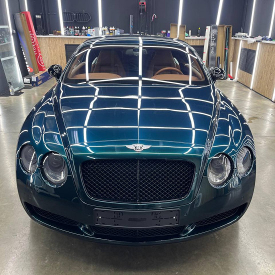 Оклейка Bentley в Sunmax 2 Shiny Green Color PPF