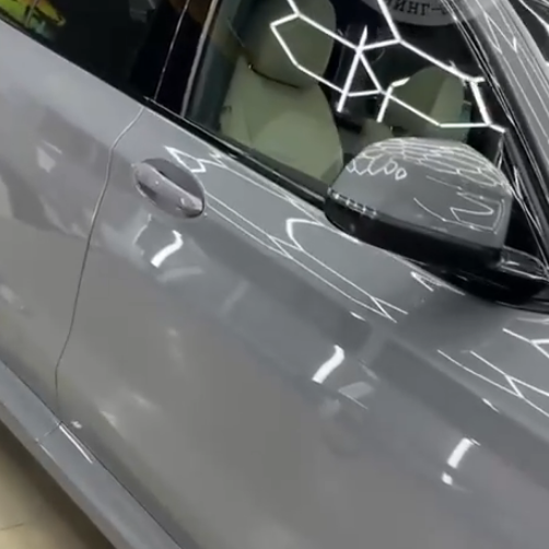 Оклейка BMW цветным полиуретаном Sunmax 16 Nardo Gray Gloss Color PPF