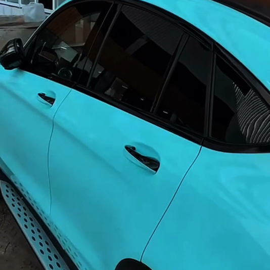 Оклейка Mercedes цветным защитным полиуретаном Sunmax 12 Tiffany Gloss Color PPF 