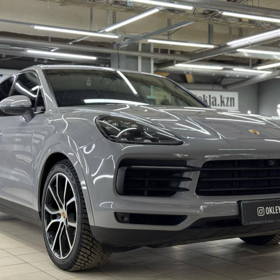 Оклейка Porsche цветным полиуретаном Sunmax 15 Brooklyn Grey Gloss Color PPF