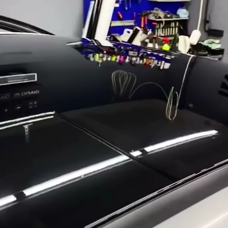 Оклейка крыши Chevrolet винилом Sunmax 250 Gloss Black