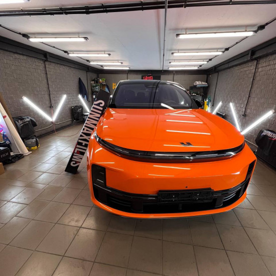 Оклейка Li цветным полиуретаном Sunmax 6 Lotus Orange Color PPF